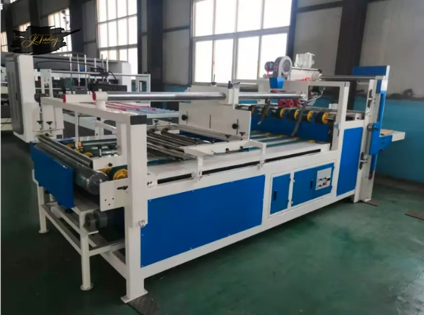 Corrugated Cardboard Semi Auto Folding Gluing Machiine for Carton